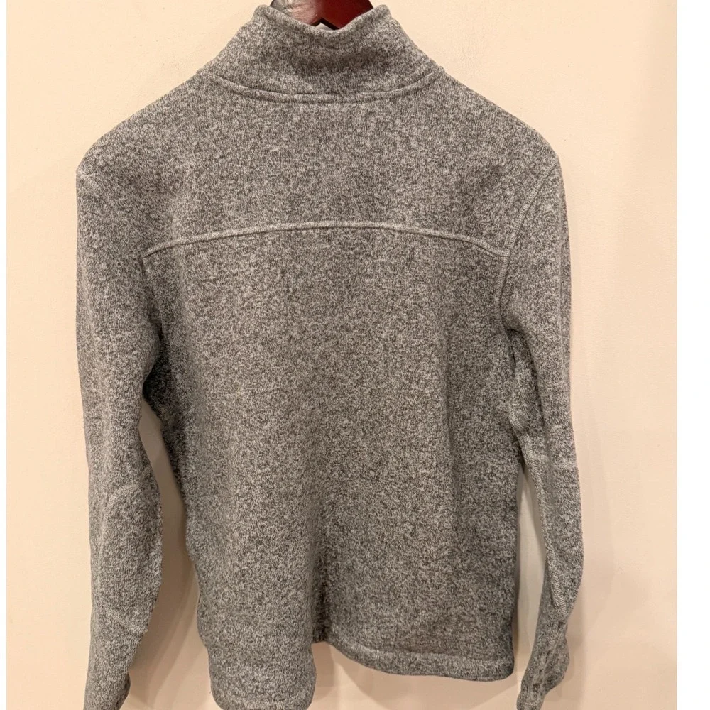 The North Face Mens Gordon Lyons 1/4 Zip Fleece Pullover Gray Heather Large